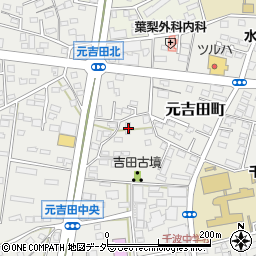 茨城県水戸市元吉田町354-4周辺の地図