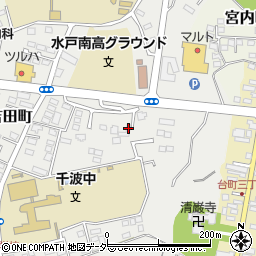 茨城県水戸市元吉田町572-1周辺の地図