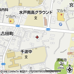 茨城県水戸市元吉田町573-1周辺の地図