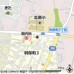 栃木県　警察本部足利警察署利保町交番周辺の地図