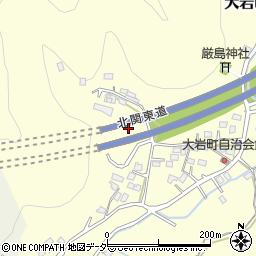 栃木県足利市大岩町周辺の地図