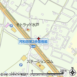 茨城県水戸市河和田町309-3周辺の地図