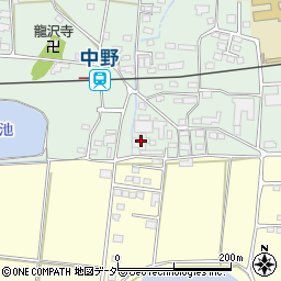長野県上田市中野465周辺の地図
