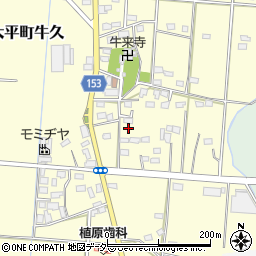 栃木県栃木市大平町牛久62周辺の地図