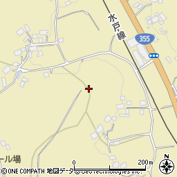 茨城県笠間市手越周辺の地図