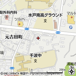 茨城県水戸市元吉田町573-15周辺の地図