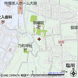 長野県上田市塩川（狐塚）周辺の地図