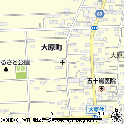 群馬県太田市大原町1605周辺の地図