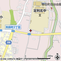 栃木県足利市菅田町69周辺の地図