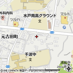 茨城県水戸市元吉田町573-20周辺の地図