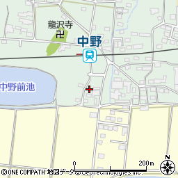 長野県上田市中野481周辺の地図