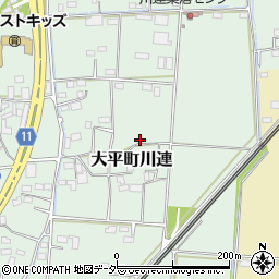 栃木県栃木市大平町川連481周辺の地図