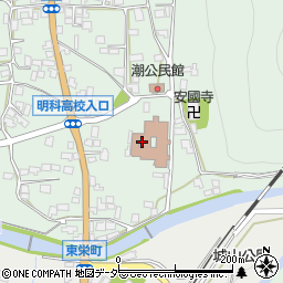 長野県安曇野市明科東川手潮606-2周辺の地図