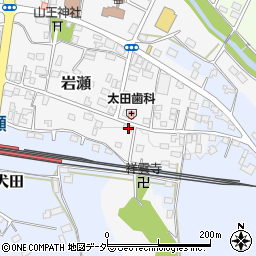 茨城県桜川市岩瀬168周辺の地図