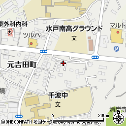 茨城県水戸市元吉田町573-2周辺の地図