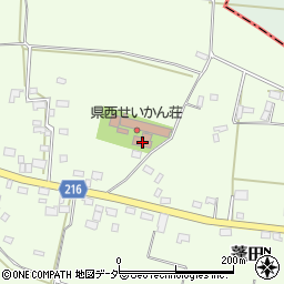 県西せいかん荘周辺の地図
