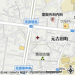 茨城県水戸市元吉田町76-7周辺の地図