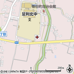 栃木県足利市菅田町59周辺の地図