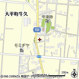 栃木県栃木市大平町牛久60周辺の地図