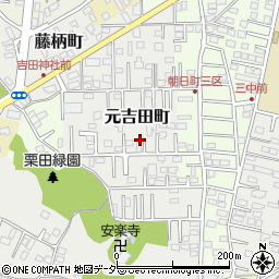 茨城県水戸市元吉田町3025周辺の地図