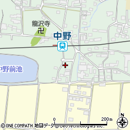長野県上田市中野481-8周辺の地図