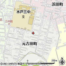 茨城県水戸市元吉田町2841-1周辺の地図