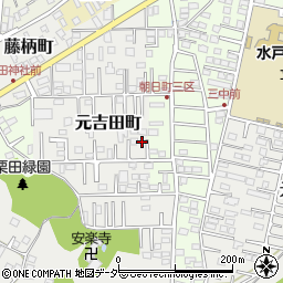 茨城県水戸市元吉田町3022周辺の地図