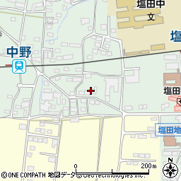 長野県上田市中野458周辺の地図