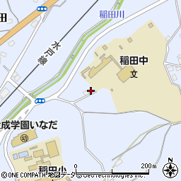 茨城県笠間市稲田2147周辺の地図