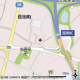 栃木県足利市菅田町879周辺の地図