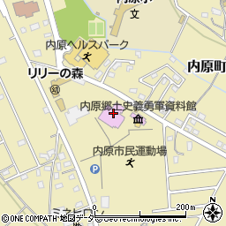 水戸市立内原図書館周辺の地図