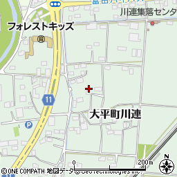 栃木県栃木市大平町川連483-1周辺の地図