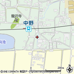 長野県上田市中野491-8周辺の地図