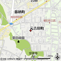 茨城県水戸市元吉田町3028周辺の地図