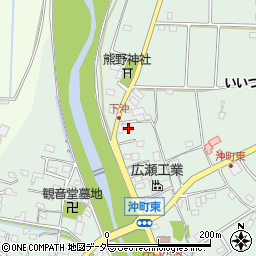 群馬県高崎市沖町107-1周辺の地図