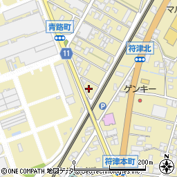 石川県小松市符津町ク周辺の地図