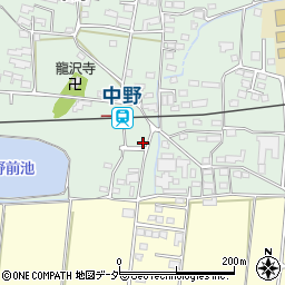 長野県上田市中野490-16周辺の地図