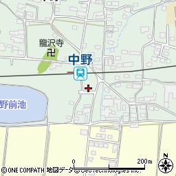 長野県上田市中野490周辺の地図