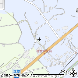 茨城県笠間市稲田89周辺の地図