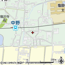 長野県上田市中野436周辺の地図