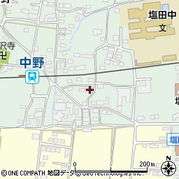 長野県上田市中野437周辺の地図