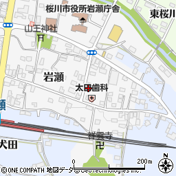 茨城県桜川市岩瀬22周辺の地図