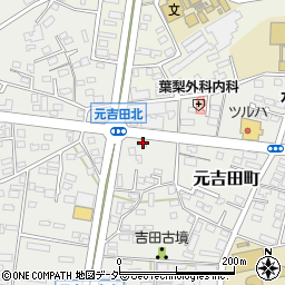 茨城県水戸市元吉田町75周辺の地図