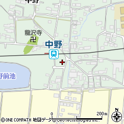 長野県上田市中野490-15周辺の地図