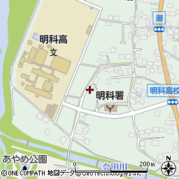 長野県安曇野市明科東川手潮283周辺の地図