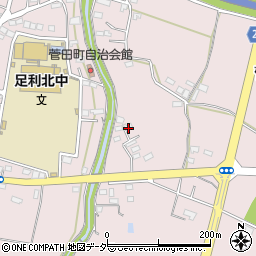 栃木県足利市菅田町373周辺の地図