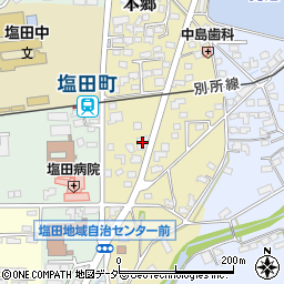 八十二銀行塩田支店周辺の地図