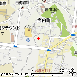 茨城県水戸市宮内町3225周辺の地図