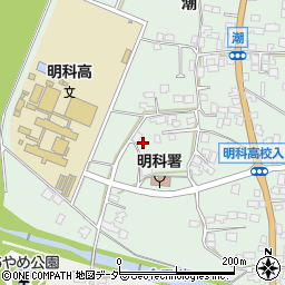 長野県安曇野市明科東川手潮306周辺の地図