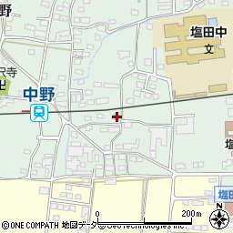 長野県上田市中野427周辺の地図
